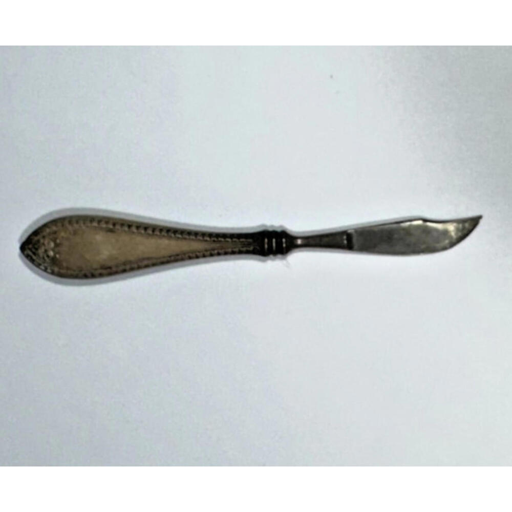 Antique Silver Ink Eraser Scraper Quill Dip Pen Knife Vintage Desk Accessory